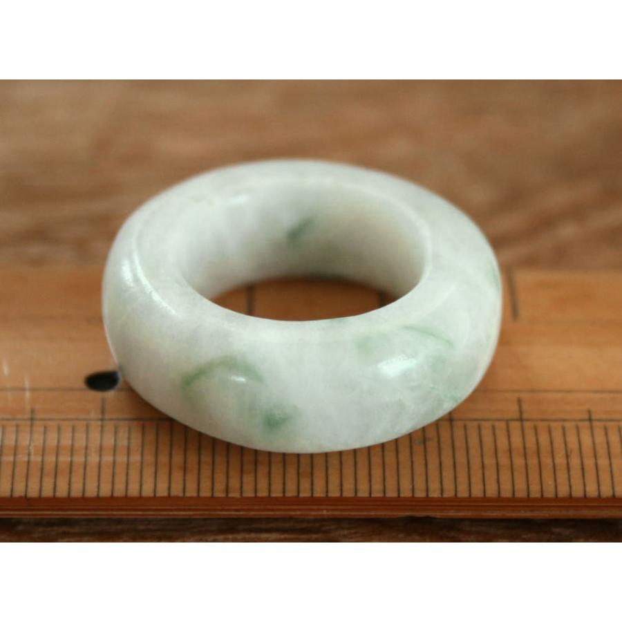 希少【糸魚川翡翠】4g K18 リング #12強（糸魚川翡翠くりぬき