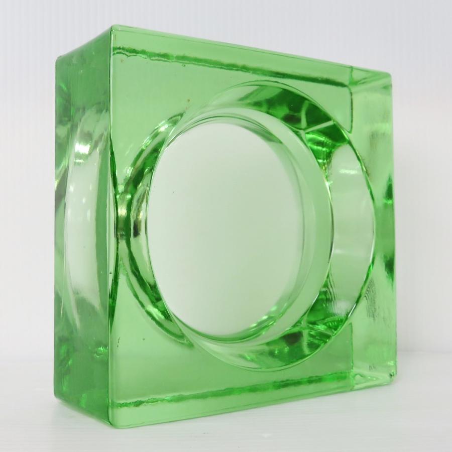 6個セット 送料無料 ガラスブロック 世界で有名なブランド品 厚み60mmライトグリーン色ソリッドgb504_3
