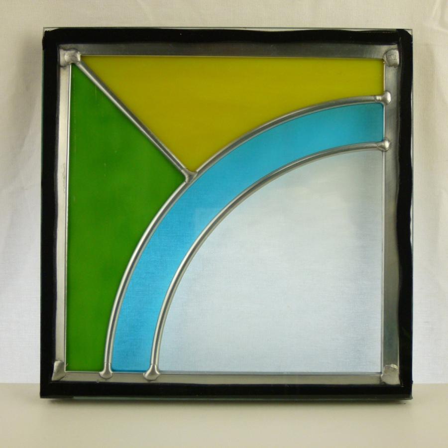 本格手作り高級ステンドグラス ステンド グラス ガラス三層デザイン