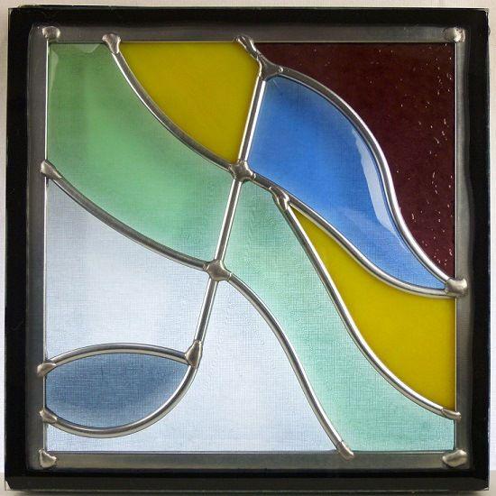 本格手作り高級ステンドグラス ステンド グラス ガラス三層デザイン