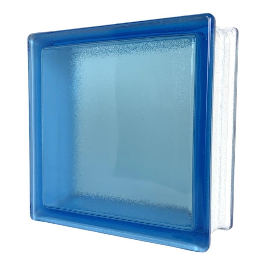 6個セット 送料無料 ガラスブロック 世界で有名なブランド品 厚み80mmブルー色タンジェリンgb1080bl-6p｜ihome｜02