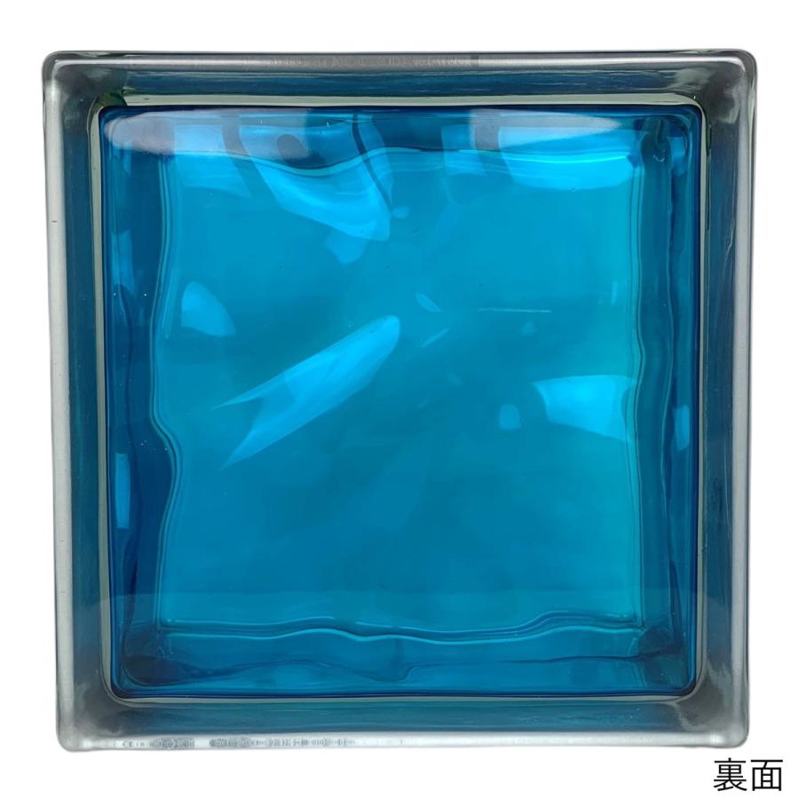 ガラスブロック190x190x95日本基準サイズクラウディインカラー スカイ