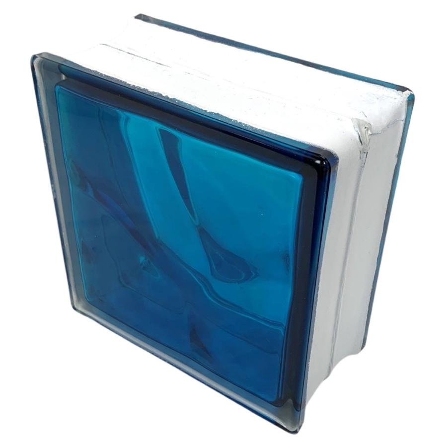 ガラスブロック190x190x95日本基準サイズクラウディインカラー スカイ