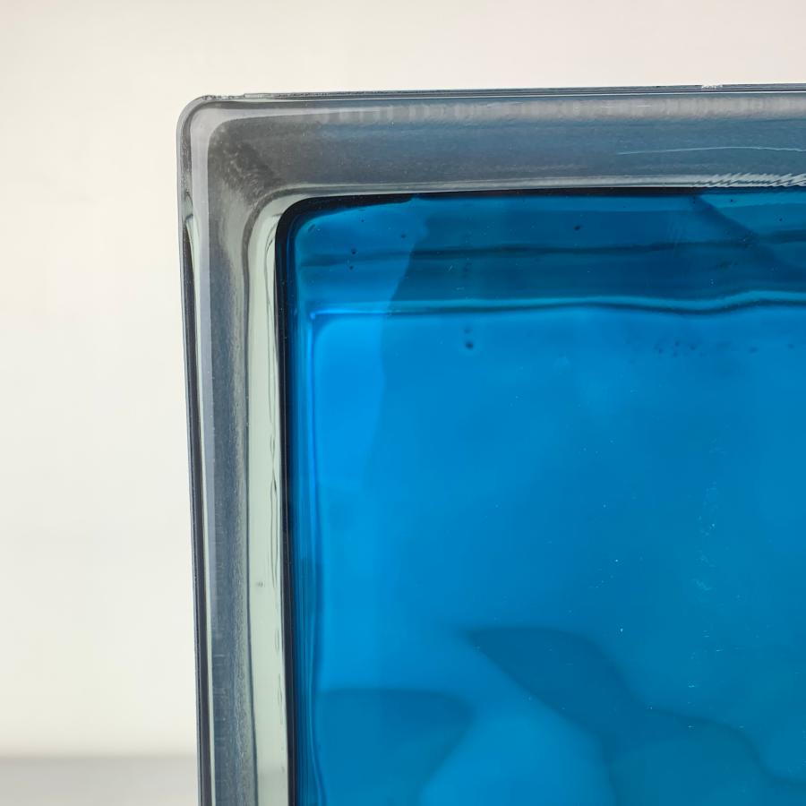 ガラスブロック190x190x95日本基準サイズクラウディインカラー スカイ