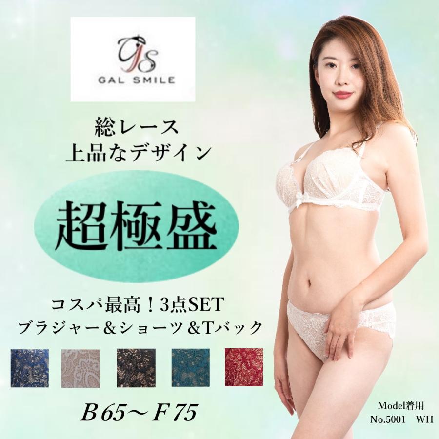 選べる5色 ブラ ショーツ Tバック 3点セット コスパ最高 総レース ブラジャー ショーツ 女性下着 送料無料 Li5001set Li5001set アイホーム株式会社 通販 Yahoo ショッピング