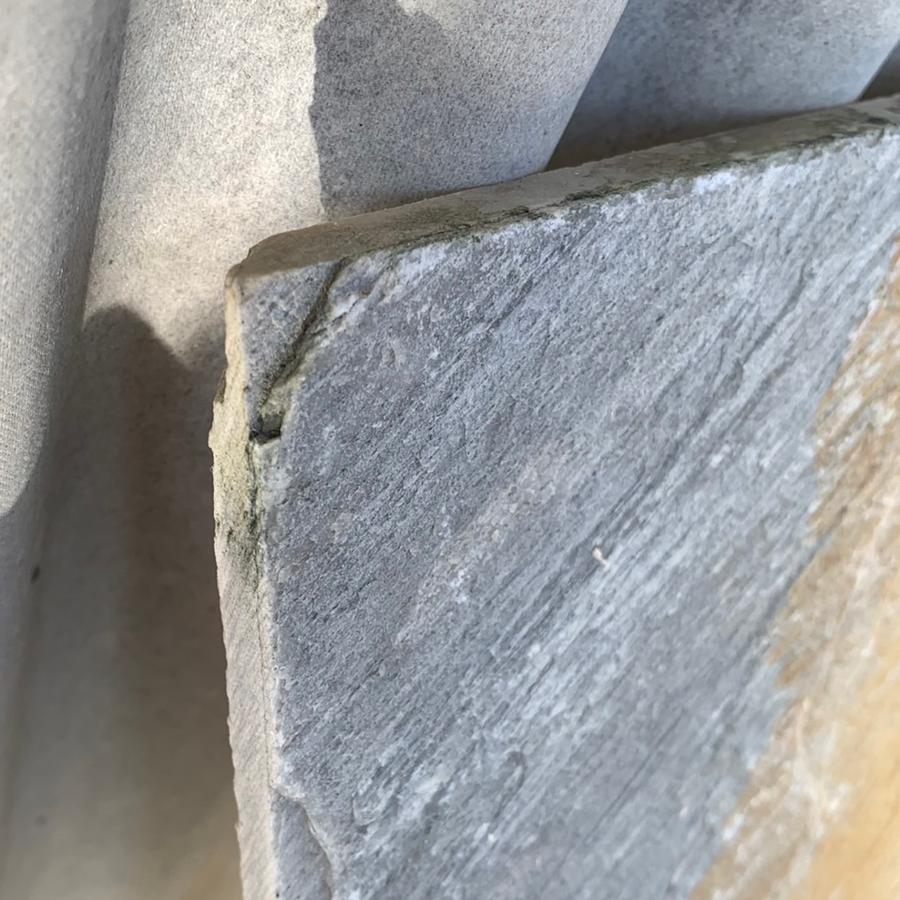 敷石ガーデニング庭鉄平石方形石材とっても綺麗なイエロー鉄平石st09