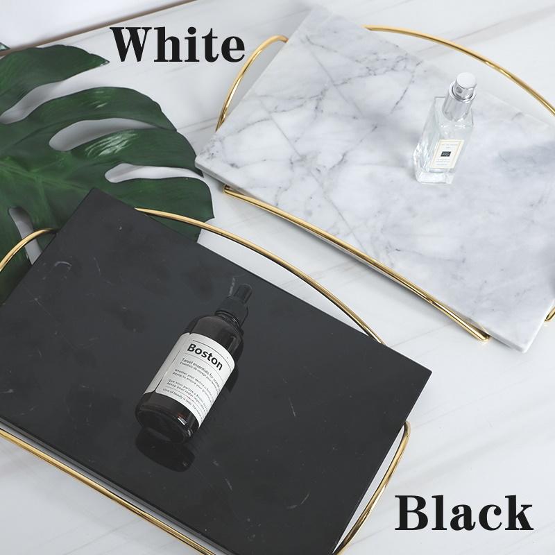 大理石 小物入れ アクセサリートレー ストレート プレート インテリア