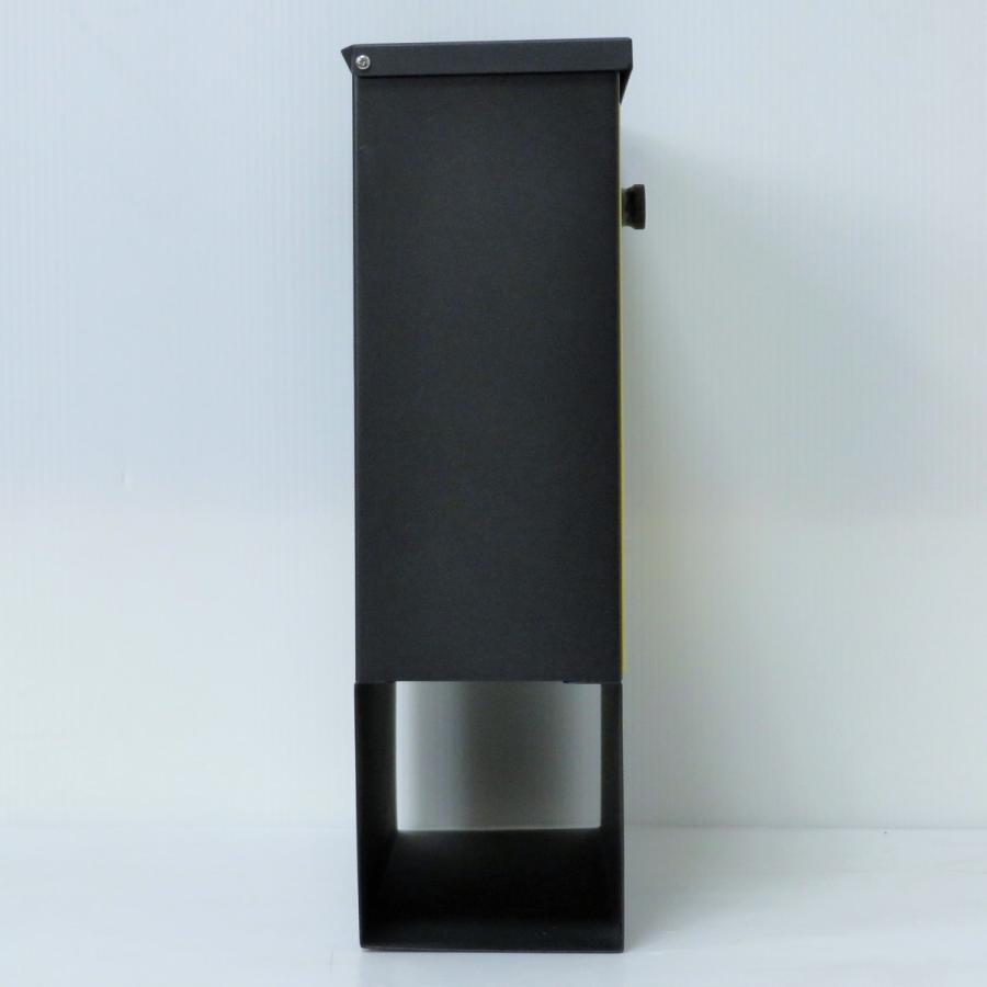 セール6月30日まで 郵便ポスト郵便受けおしゃれかわいい人気北欧メールボックス 壁掛けダイヤル錠付き イエロー黄色ポストpm225