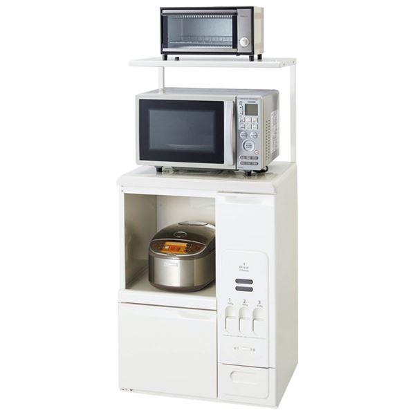 日本直営 キッチン収納/キッチンワゴン 〔ロー レンジタイプ〕 日本製