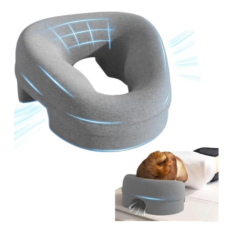 顔マクラ マッサージ枕【ジャパニーズデザイン】 顔穴あき メモリー