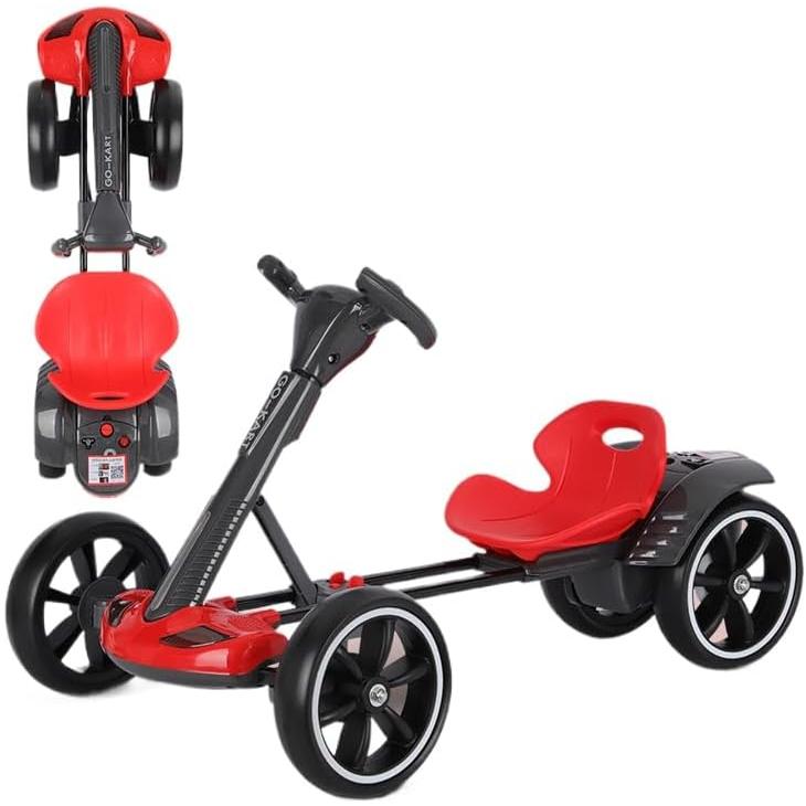 こどものおもちゃ　カード⭐︎即購入不可 折りたたみ式 電動カート 子供用 4輪 3-8歳対応 軽量(8kg