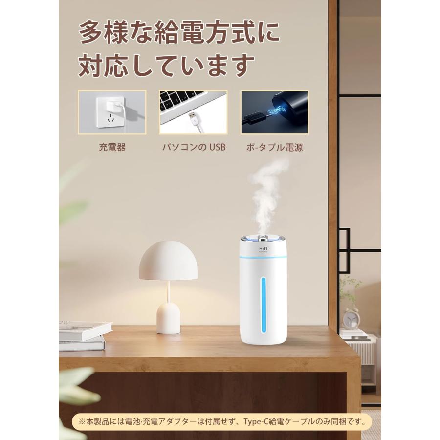 2025発売新モデル】加湿器 卓上 小型 USB給電式 卓上加湿器 大容量