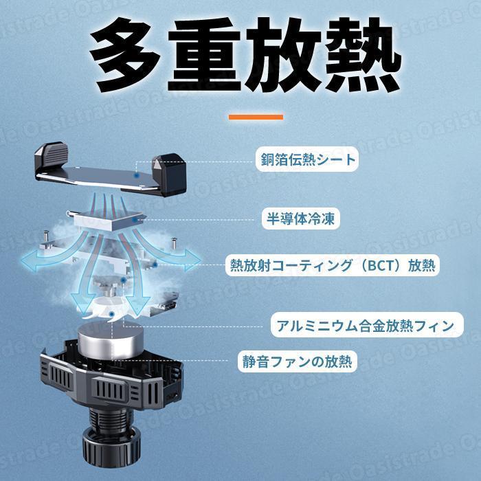 スマホクーラー付き スマホ用 冷却 スマホスタンド 半導体電子冷却 卓上 角度と高さ調整可能 台座強化型 滑り止め 姿勢改善 ライブ配信 安定性 360°角度調整｜ii-shouten｜05