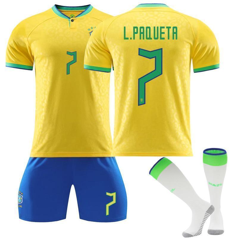 ブラジル代表 2022-23 スタジアム ホーム 半袖 サッカーウェア ブラジル代表 2022-23 スタジアム ホーム 半袖 サッカーウェア