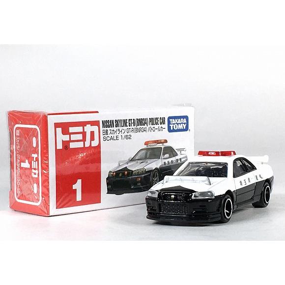 トミカ No.1 日産 スカイライン GT-R(BNR34) パトロールカー トミカ No.1 日産 スカイライン GT-R(BNR34) パトロールカー