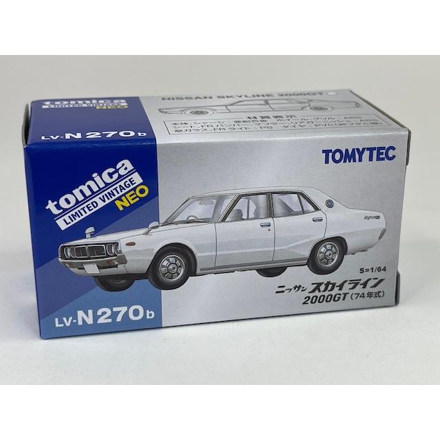 トミーテック LV-N270b 日産 スカイライン 2000GT (白) 74年式 トミーテック LV-N270b 日産 スカイライン 2000GT (白) 74年式