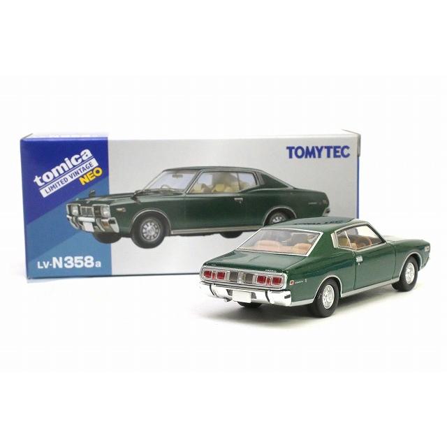 【レアトミカ】TOMYTEC ミニカー 3点セット 新品 トミーテック LVーN358a 日産 セドリック 2ドアHT 2800 SGL (緑) 75年