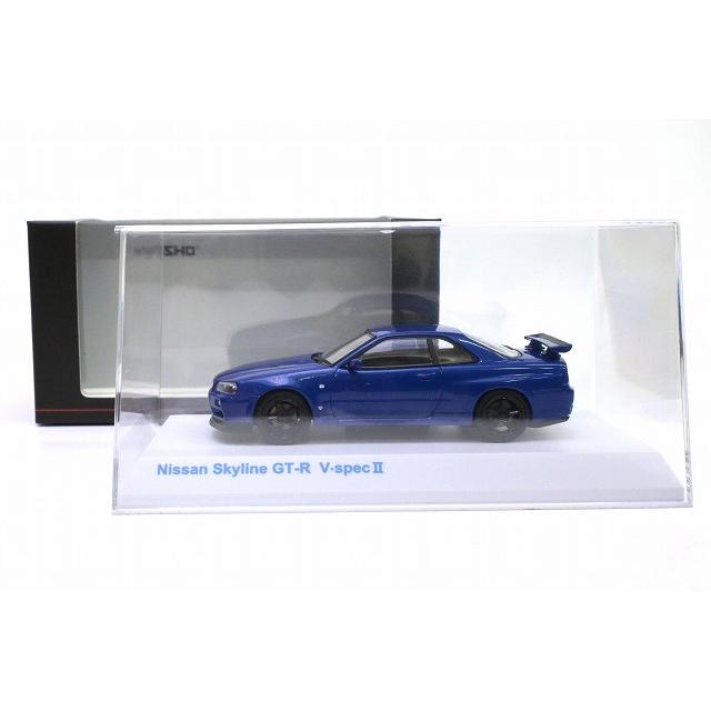 京商 ☆ 1/43 日産 スカイラインGT-R/R34 VスペックII (ベイサイドブル
