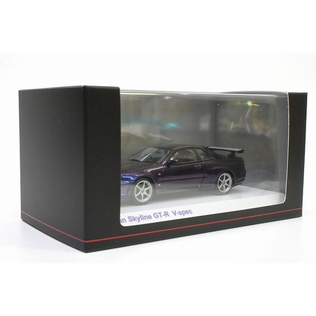 ★ 1/43 日産 スカイラインGT-R/R34 Vスペック (ミッドナイトパープルIII)  KYOSHOの画像