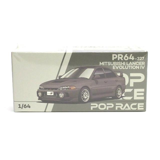 PR64-327 三菱ランサー エボリューションIV ダーク グレー POP RACE