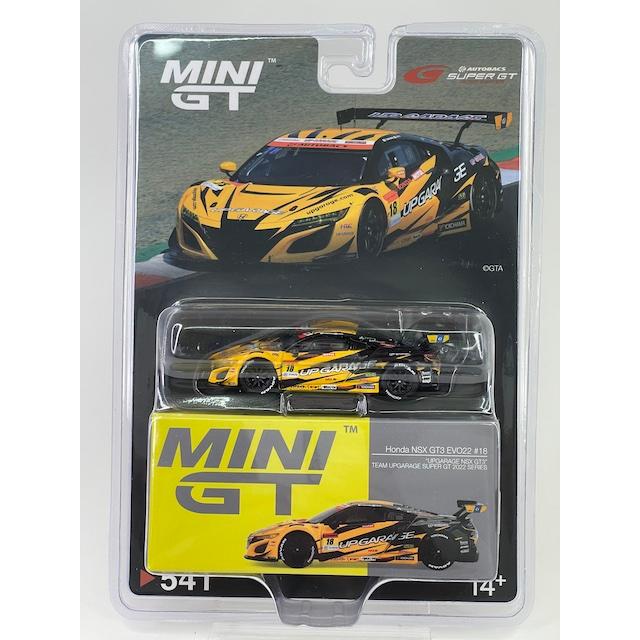 Honda NSX GT3 EVO22 #18 ”UPGARAGE GT3” 541 MINI GT Honda NSX GT3 EVO22 #18 ”UPGARAGE GT3” 541 MINI GT