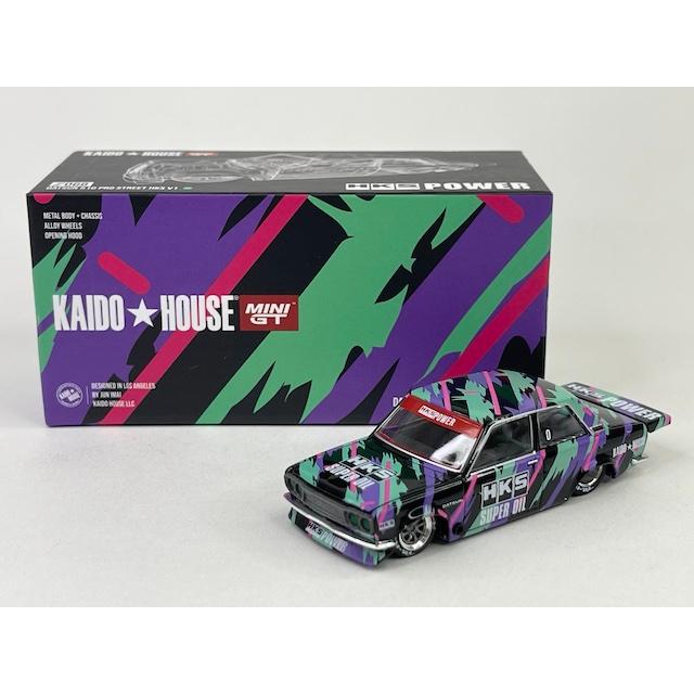 ダットサン 510 PRO STREET HKS V1 POWER KAIDO☆HOUSE MINI GT ダットサン 510 PRO STREET HKS V1 POWER KAIDO☆HOUSE MINI GT
