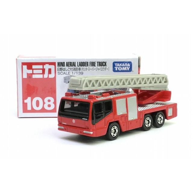 トミカ No.108 日野 はしご付消防車 (モ リタ・スーパージャイロラダー