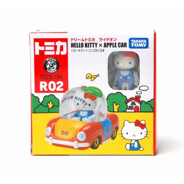 ドリームトミカ 絶版☆R02 ハローキティ＆リンゴのくるま ライドオン