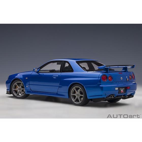 売り人気 1/18 日産 スカイライン GT-R (R34) Vスペック II ベイサイドブルー AUTOart