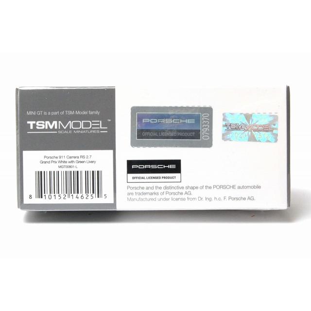 801 ポルシェ 911 カレラ RS 2.7 Grand Prix ホワイト/グリーン