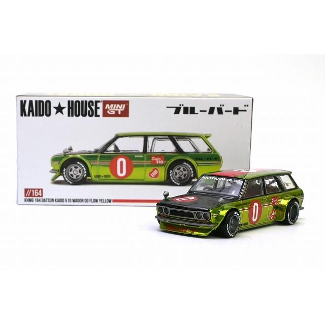 164 ダットサン 510 ワゴン OG Flo Yellow(右ハンドル) KAIDO☆HOUSE