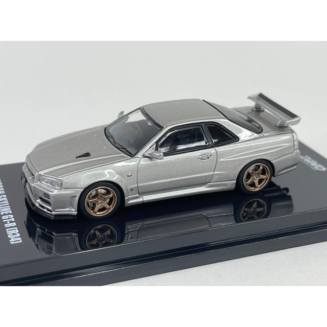 【レア！】アイアイアドカンパニー特注 SKYLINE GTR アンチモニー製 日産 スカイライン GT-R (R34) V-Spec II シルバー INNO64 : アイアイ