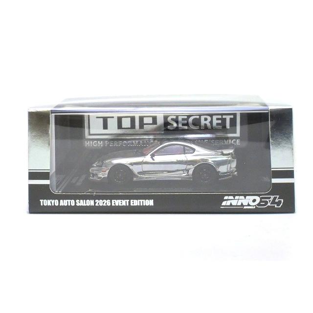 東京オートサロン2026限定　TOPSECRET ４台セット　inno64 東京オートサロン2026 限定 TOPSECRET ガレージジオラマ INNO64
