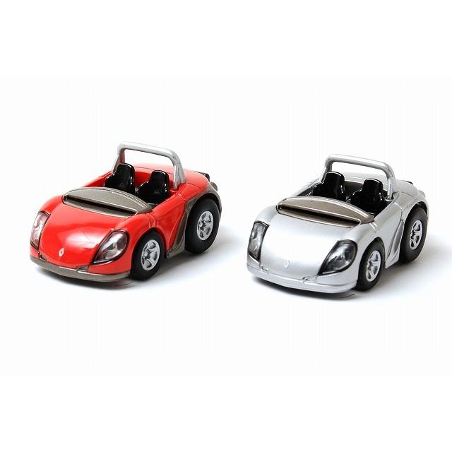 激レア！限定5000台 シリアル番号ルノー ラグナ II ミニカー 2台セット チョロQ ルノー社公認 スポール スピダー (レッド シルバー) 2台セット