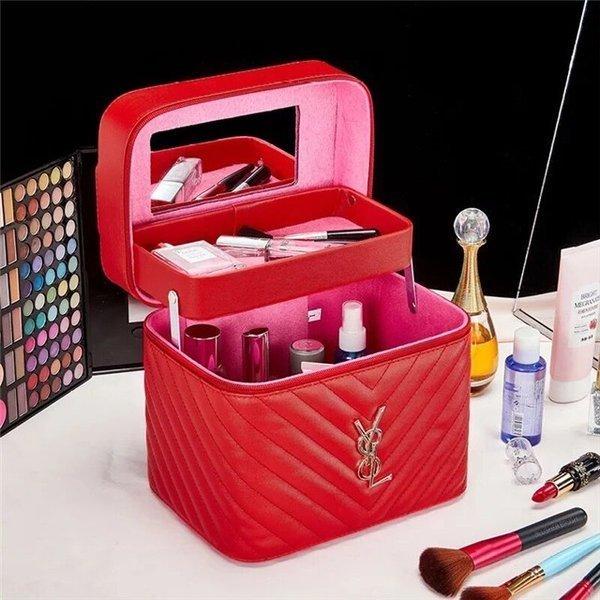 5color Xl Lサイズ大容量メイクボックス コスメボックス鏡付き 雑貨 小物入れ 持ち運び可 ネイル プロ アクセサリー 新作 人気 大容量 収納 美容 化粧品
