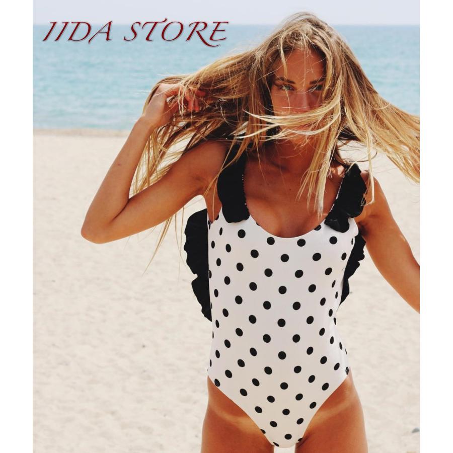 モノキニ 水着 点点 ビキニ レディース ブラジリアン 水泳 トライアングル ハイレグ 黒白 水着 セクシー 泳ぐ ビーチ 夏 ハワイ Bjn イイダストア 通販 Yahoo ショッピング