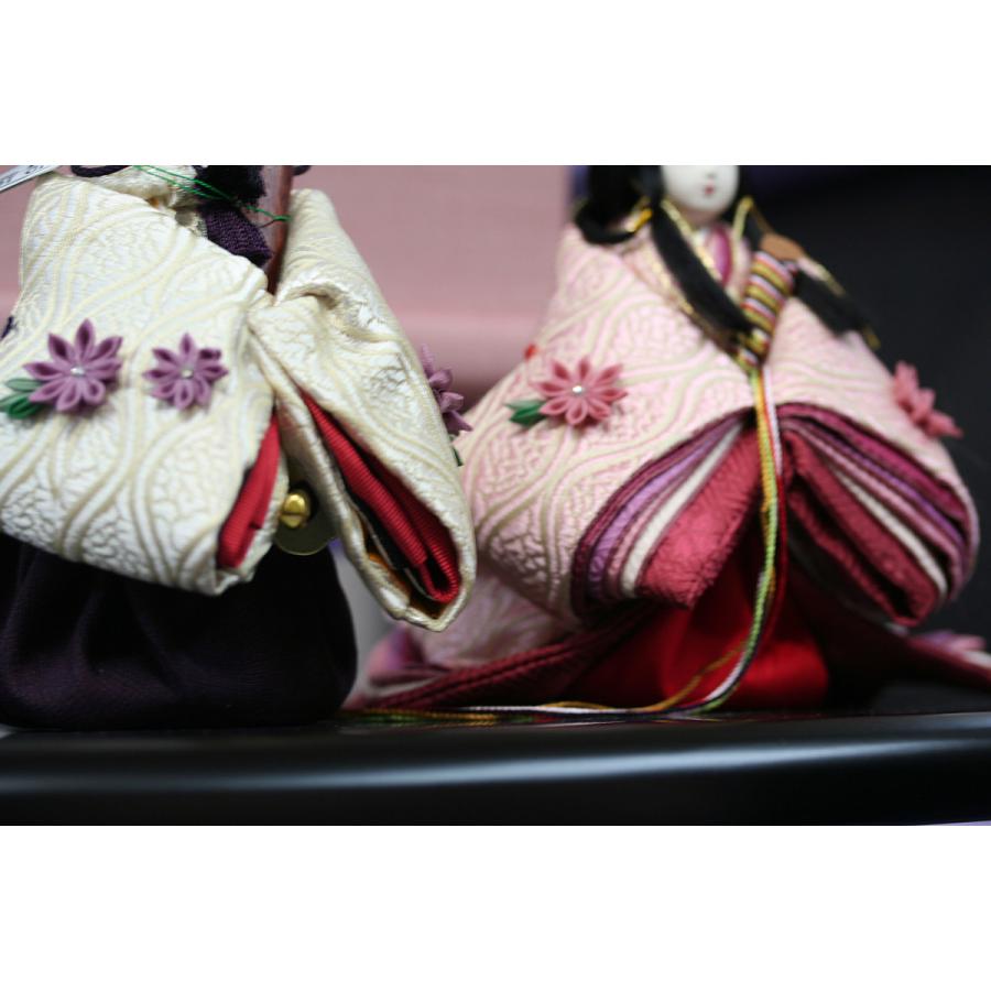 雛人形 おひなさま 衣裳着人形 葵 創作葵 49G4907 白/ピンク 一式 [D3-3485]