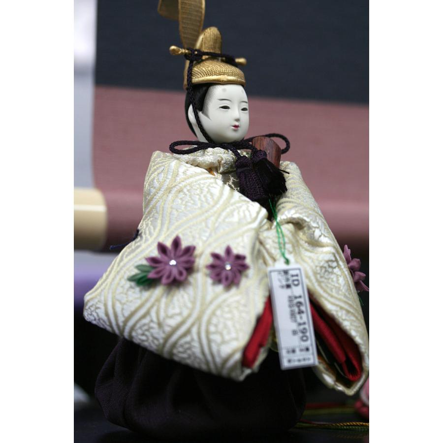 雛人形 おひなさま 衣裳着人形 葵 創作葵 49G4907 白/ピンク 一式 [D3-3485]