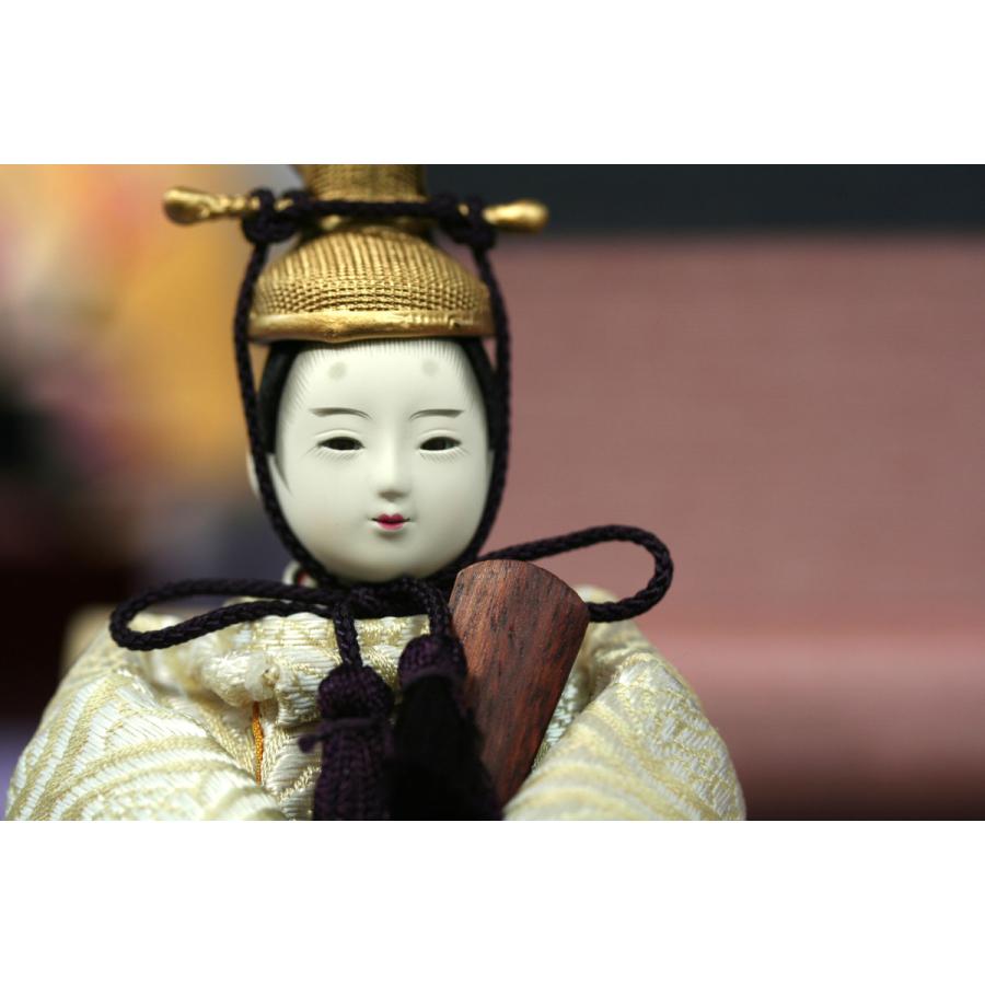 雛人形 おひなさま 衣裳着人形 葵 創作葵 49G4907 白/ピンク 一式 [D3-3485]