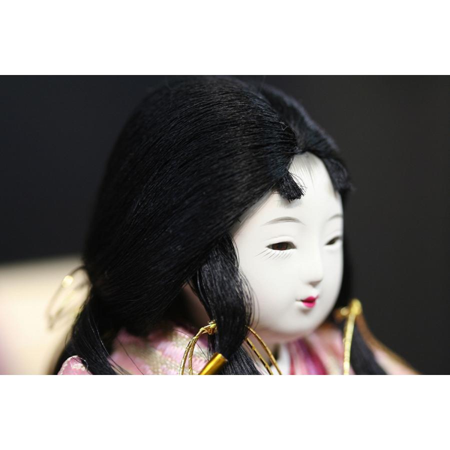 雛人形 おひなさま 衣裳着人形 葵 創作葵 49G4907 白/ピンク 一式 [D3-3485]