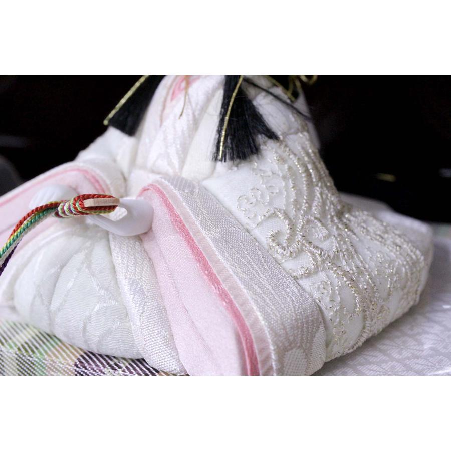 雛人形 おひなさま 木目込み おしゃれ かわいい 木目込刺繍レース春花雛 一式 [D3-4441]_4