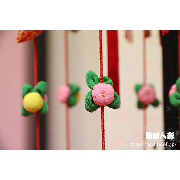 つるし飾り つるし雛 正絹古布 手縫い 結（ゆい） 台付 一式 164336