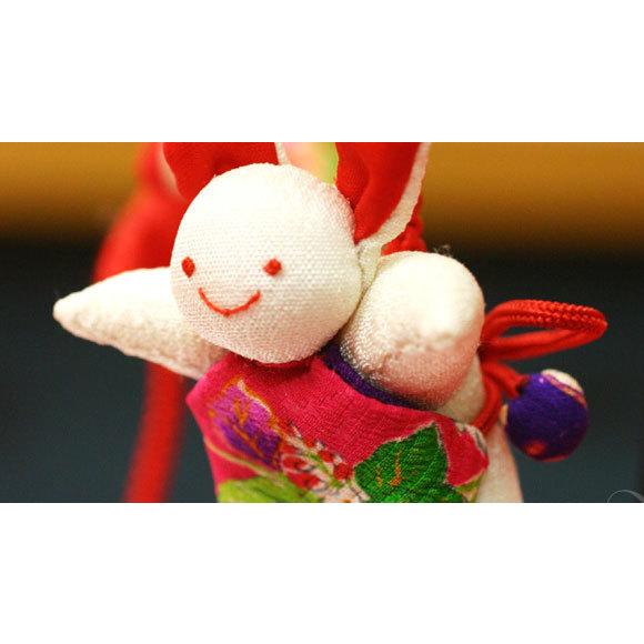 つるし飾り つるし雛 正絹古布 手縫い 凪（なぎ）台付 一式 104875 [DC