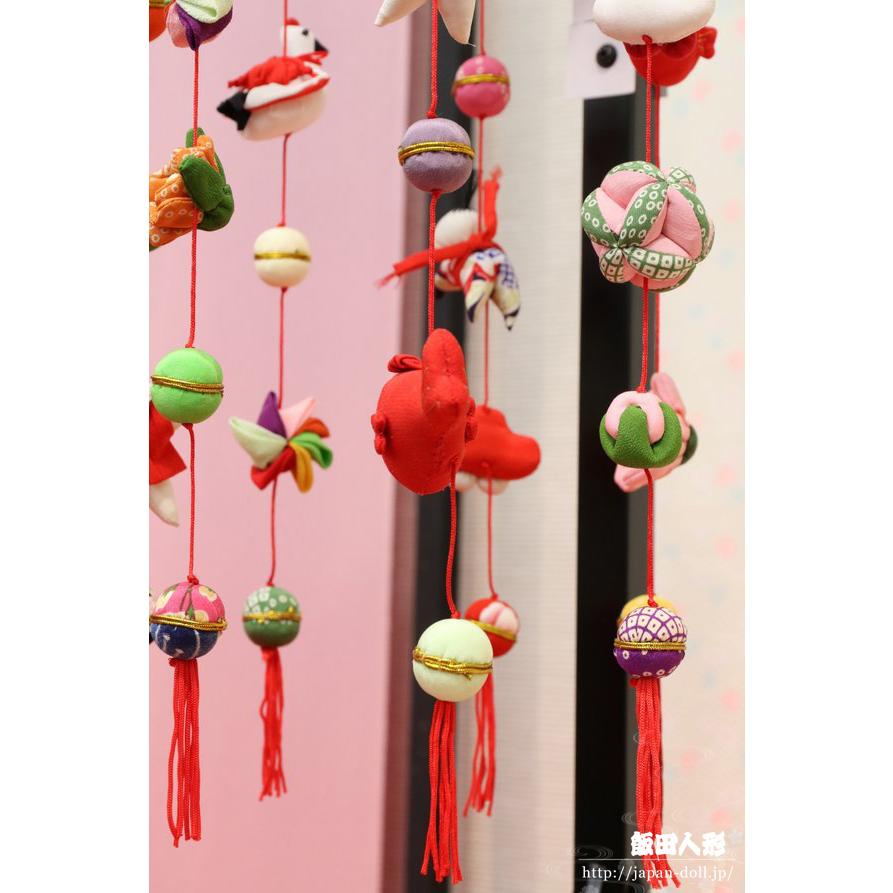 つるし飾り つるし雛 正絹 翠（すい） 台付 一式 161502[DC-3264