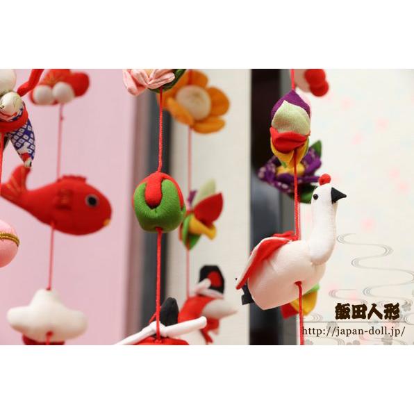 つるし飾り つるし雛 正絹 翠（すい） 台付 一式 161502[DC-3264