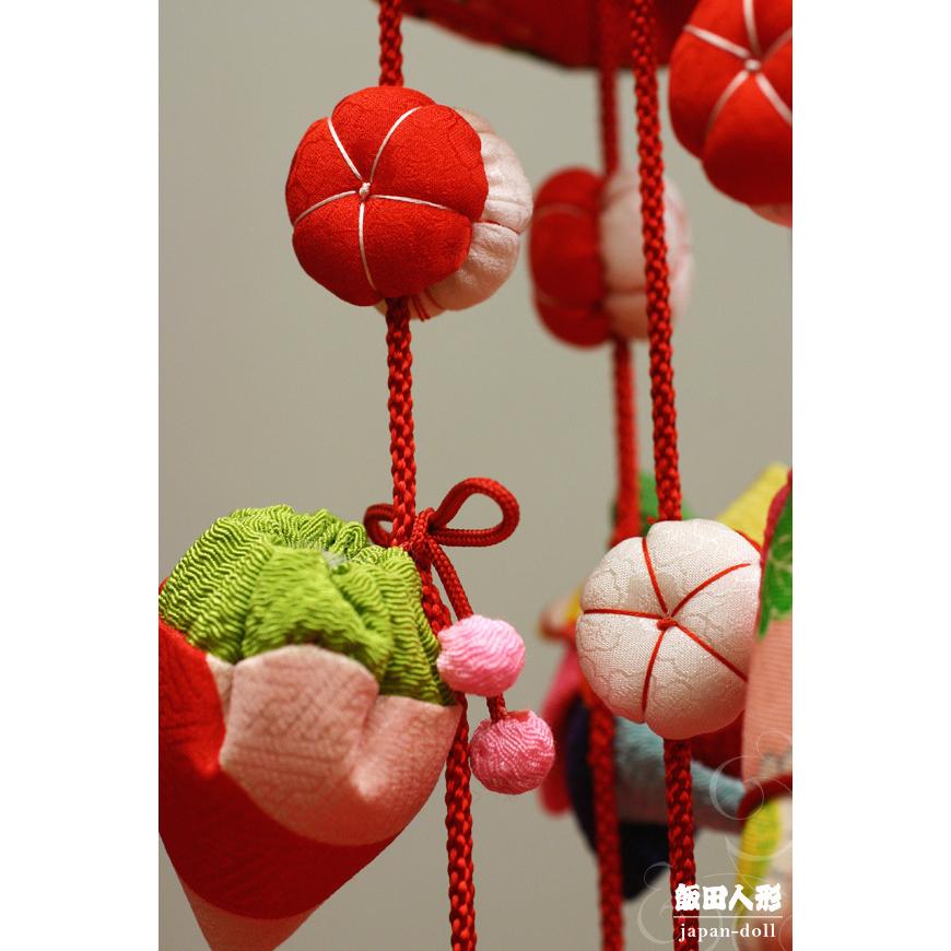 吊し雛古布ボール飾り