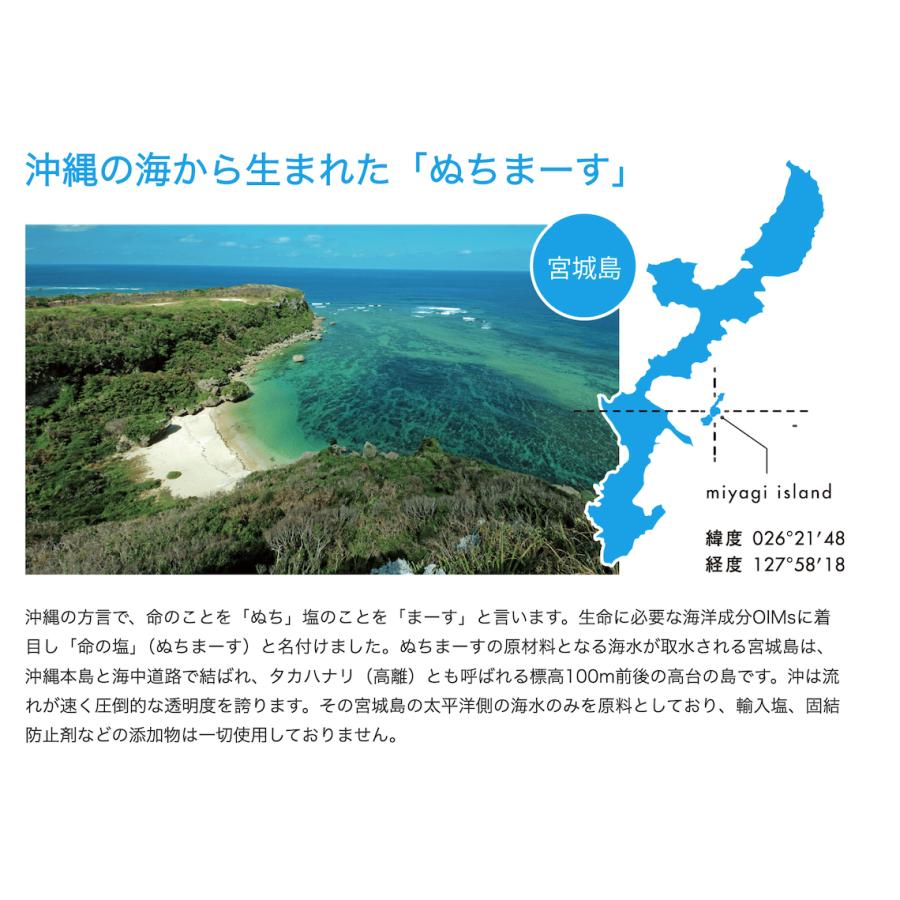 ぬちまーす 250g 5袋 沖縄宮城島の海塩 まろやかな旨味 ジッパー付き