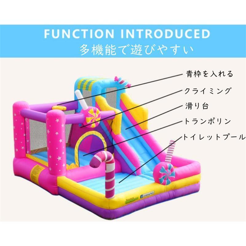 中古品 [乾用/送風機付き]2022新作入荷★大型 プール エアー 遊具 滑り台 トランポリン すべり台 大型遊具 エア遊具 エアー遊具 ウォータースキッズハウス 【OCQ1011015106】(35779円)