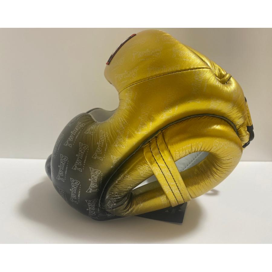 TWINS(ツインズ) 本革製 ヘッドギア【ゴールド】