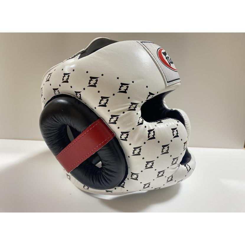 FAIRTEX(フェアテックス) 本革製 ヘッドギア 【ホワイト】Mサイズ
